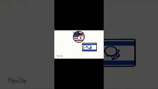 Scaredy cat isreal  #shorts #countryball #animation #flipaclip