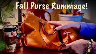 Purse rummage/switch from summer to fall!(No talking version) ASMR (No tapping)