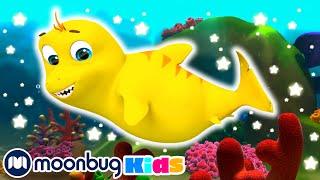 If You're A Shark And You Know It - Learn | ABC 123 Moonbug Kids | Fun Cartoons | Learning Rhymes