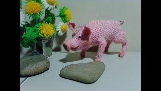 Поросенок Бейб,ч.2. Babe pig, р.2. Amigurumi. Crochet.  Амигуруми. Игрушки крючком.