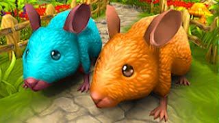 Симулятор Мышиной Семьи с Кидом #1 Продолжение. Дом, лес и остров. Mouse Family Sim на пурумчата