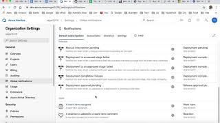 Azure devops   Organization and Project Settings