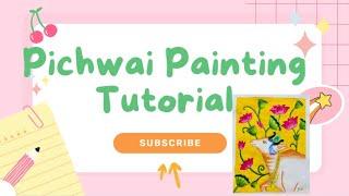 Pichwai Painting | How to draw cow and lotus easily | Paint with me | @SupriyaCreartAutomation