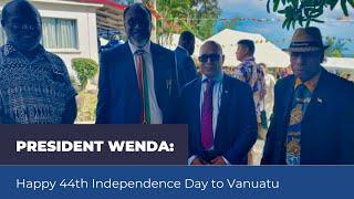 President Wenda: Happy 44th Independence Day to Vanuatu | Free West Papua