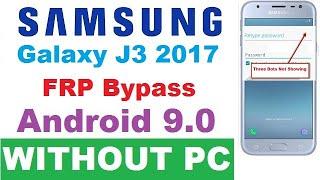 Samsung J3 Pro FRP Bypass Android 9 SM-J330G/J330F FRP Bypass J3 Pro 2017 Three Dots Not Showing