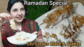 Ramadan Special Bakery Style Chicken Steaks Recipe By Masara Kitchen - Chicken Steaks Make & Frozen