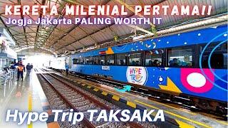 TRIPREPORT PERJALANAN PERDANA Kereta Millenial Terbaru!! Naik Kereta Api HYPE TRIP TAKSAKA TERUNIK