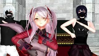 [MMD Azure Lane\TG] Prinze Eugen | Kaneky Ken & Touka Kirishima & Ayato Kirishima (Conqueror)