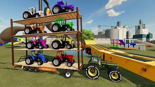 Tractors in Prison and New Four-Story Transport Trailer - New Objects and Tractors in Farming 22