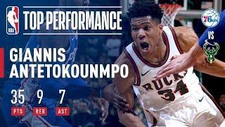 The Greek Freak Does IT All In The Win vs The Sixers!