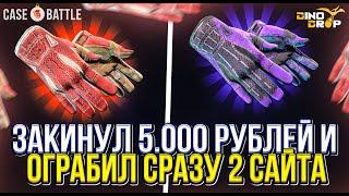 ЧТО БУДЕТ ЕСЛИ ЗАКИНУТЬ ПО 5.000 РУБЛЕЙ НА КЕЙС БАТЛ и ДИНОДРОП?! Двойная проверка DinoDrop and CB!!