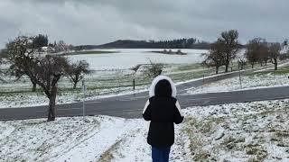 Winter Bliss: Exploring the German countryside on a snowy Day