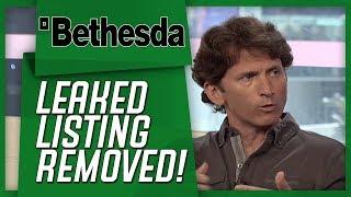 Bethesda Pulls Leaked Game Listing DOWN & Discussing Latest Rumors!