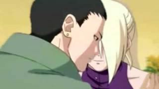 Shikamaru and Ino kissing scene