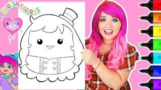 Coloring Kimmi as a Squishmallows | Kimmi The Clown Let's Dress-Up! Coloring Book Page