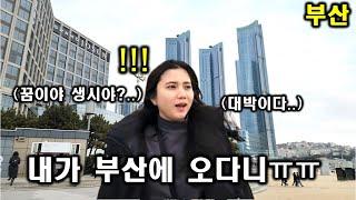 한국 부산 해운대에 난생처음으로 와본 인도네시아 아내가 행복해서 춤까지 추네요 ㅎㄷㄷ (ft.꿈은 이루어진다)