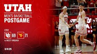 Utah Basketball: 69 - West Virginia: 71 | Postgame Press Conference