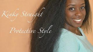 $20 Kinky Straight Half Wig Tutorial: Deja Vu Perm Kinky Yaky U