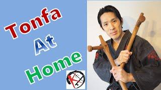 How to practice Tonfa at home.(Okinawa, Ryukyu Kobudo )by Kohji Katoh