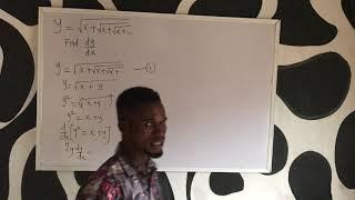 Derivative of sqrt(x+sqrt(x+sqrt(x+...))), infinite nested square roots.