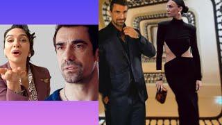 Ibrahim celikkol with his partner Co star  birce akalay romantic couple