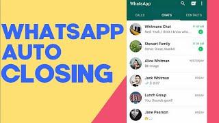 How to Fix Whatsapp is Closing Automatically when Opening on Any Android Phone 2025