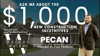 Truland Homes Pecan floor plan, Model Home Tour Fox Hollow Subdivision Fairhope, Alabama