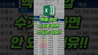 엑셀 데이터 확인 3초 컷! 드롭다운 + SUMIFS로 자동 합계까지 끝내는 법  #엑셀팁 #엑셀꿀팁 #excel #스프레드시트 #엑셀기초 #엑셀팁 #엑셀업무팁 #구글시트