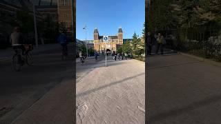 RIJKSMUSEUM | AFTERNOON WALK IN AMSTERDAM, NETHERLANDS  #shorts #pov #amsterdam #walkingtour