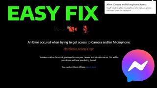 How To Fix Facebook Messenger Error You'll Need to Allow Microphone for Calls Allow Microphone