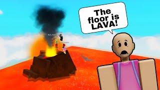 The Floor is Lava in Roblox! 