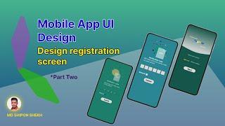 Android UI and UX Design | Design registration screen | Figma | Graphic Design | 2024