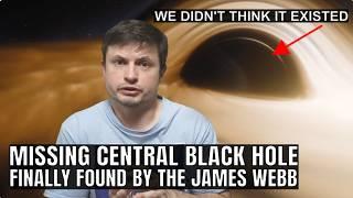 Missing Central Black Hole in a Famous Galaxy Finally Found by JWST