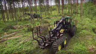 Форвардеры и харвестеры John Deere G Series - новое видео