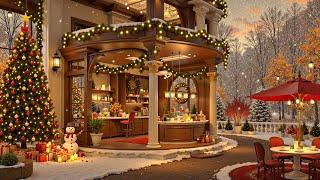 Soft Winter Jazz Music at Christmas Coffee Shop Atmosphere  Warm Christmas Jazz Instrumental Music