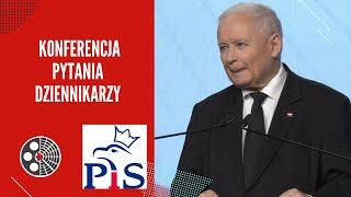 J. Kaczyński - pytania [tarcza, Orlen, zamach smoleński, Hołownia, referendum, prawybory KO, Trump]