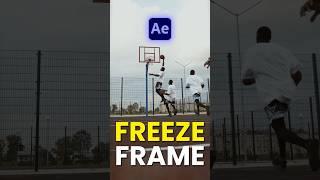 Freeze Frame Effect In After Effects | #tutorial #aftereffects