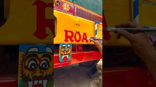 Truck makeover with paint art at Vijayawada autonagar #viral #trending #truck #shorts #like