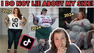 Tess Holliday caught LYING about her SIZE again! | Not body positive