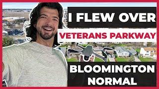 I Fly My Drone Over Veterans Parkway in Bloomington Normal Illinois!