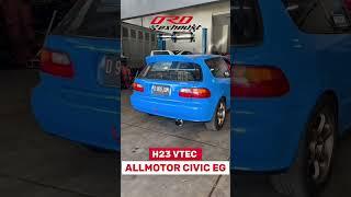 H23 ALL MOTOR CIVIC EG ESTILO EXHAUST SOUND USING ORD EXHAUST KNALPOT