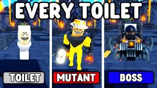 EVERY TOILET VS ENDLESS MODE (Toilet Tower Defense)