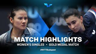 Yang Xiaoxin vs Elizabet Abraamian | WTT Contender Budapest 2021 (Final)