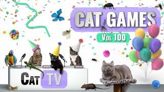 CAT Games | Ultimate Cat TV Compilation Vol 100 | 6 HOURS  