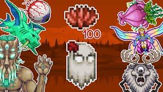 100 Abigail Summons vs ALL Bosses | Terraria 1.4.3.2