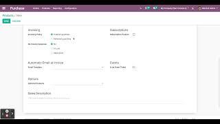 Odoo 15 Purchase Module product variants