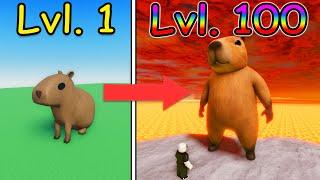 i went from NOOB to PRO in Roblox capybara evolution...