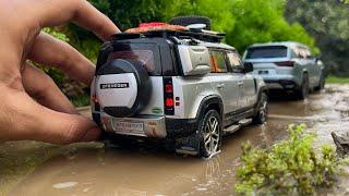 Mini Land Rover Defender 110 SUV | Off roading | Diecast Model Car Unboxing