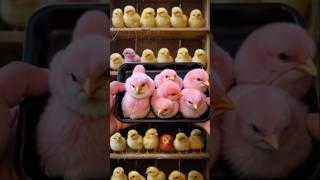 Adorable colorful baby chicks #colorful #cute
