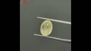 IGI Certified Ceylon 4.79 Carat Yellow Sapphire Gemstone, Pukhraj Stone